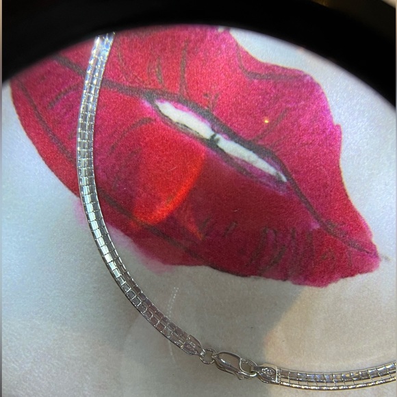 VINTAGE NECKLACE & ONYX PENDANT STAMPED STERLING SILVER MEXICO 925 - Picture 5 of 13